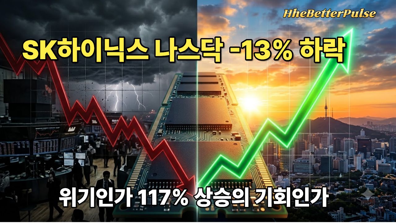 SK하이닉스 나스닥 상장 20일 만에 -13% 하락 — 위기인가 117% 상승의 기회인가