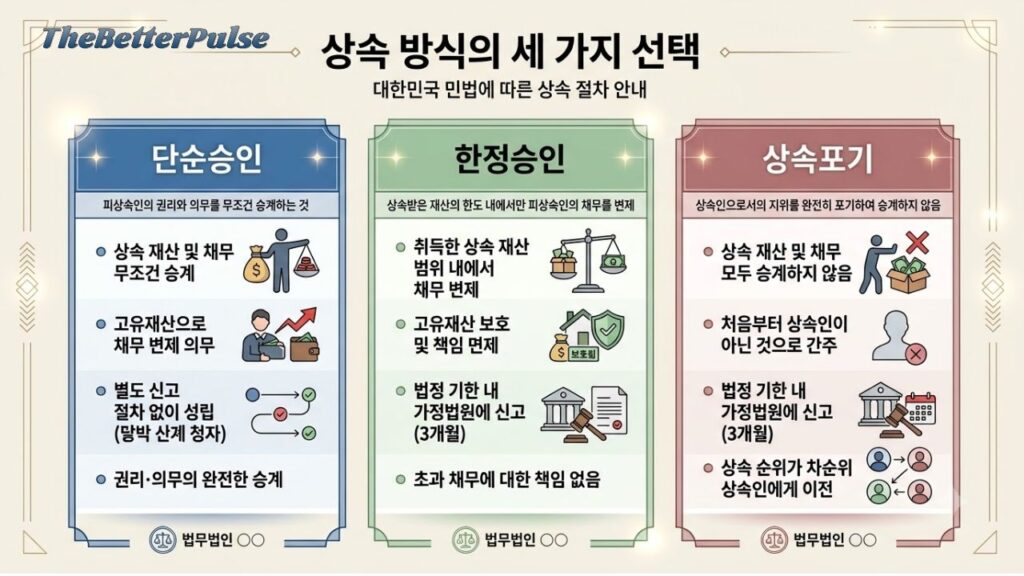 상속방식의 3가지 선택
