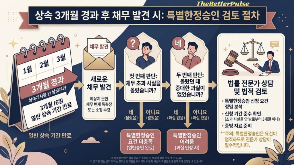 상속3개월 경과 후 채무 발견시