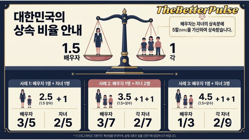 대한민국 상속비율안내