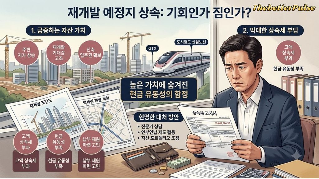 부동산 상속세 자산가치 상승과 상속인의 현금 부족 구조