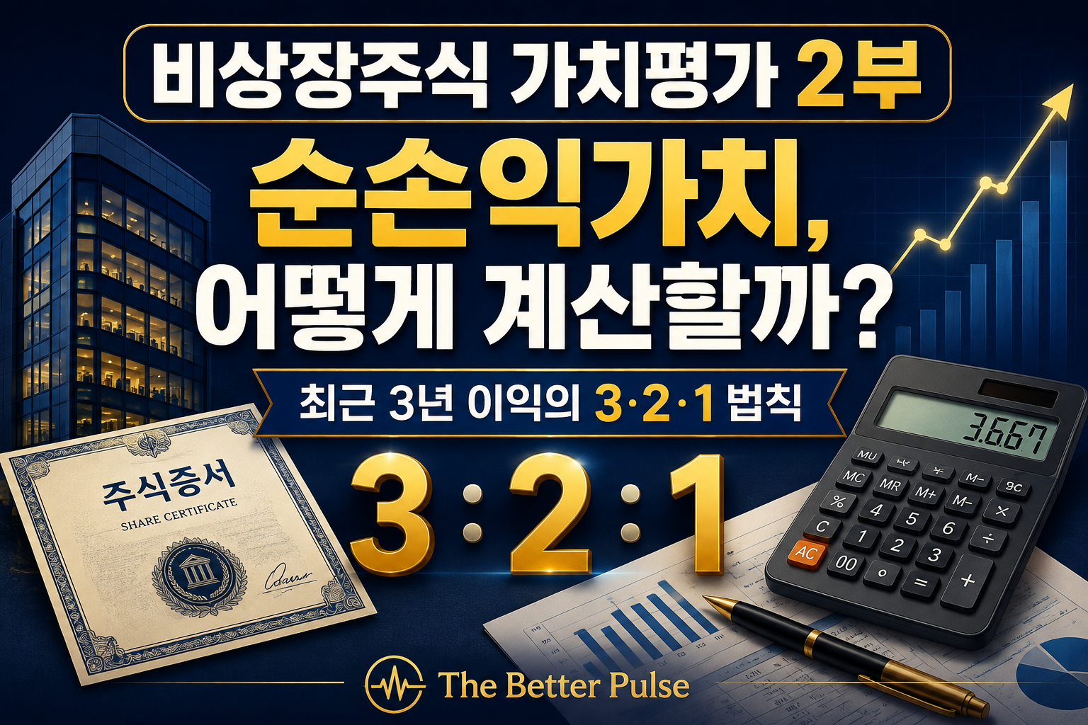 비상장주식 가치평가 2부｜순손익가치 계산법과 3·2·1 법칙