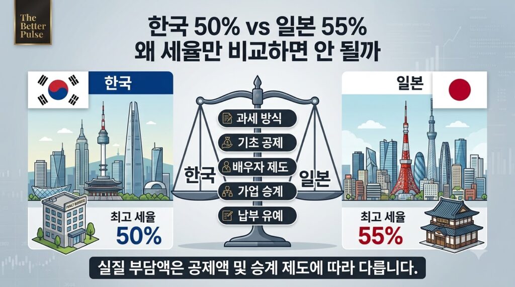 한국과 일본의 상속세 비교