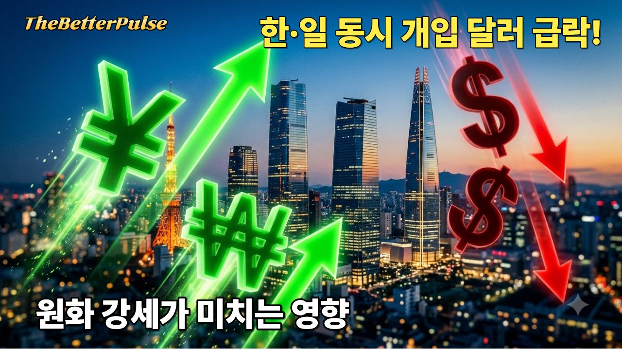 환율. 한·일 동시 외환개입 달러 급락 — 원화 1410원대 가 투자에 미치는 영향은