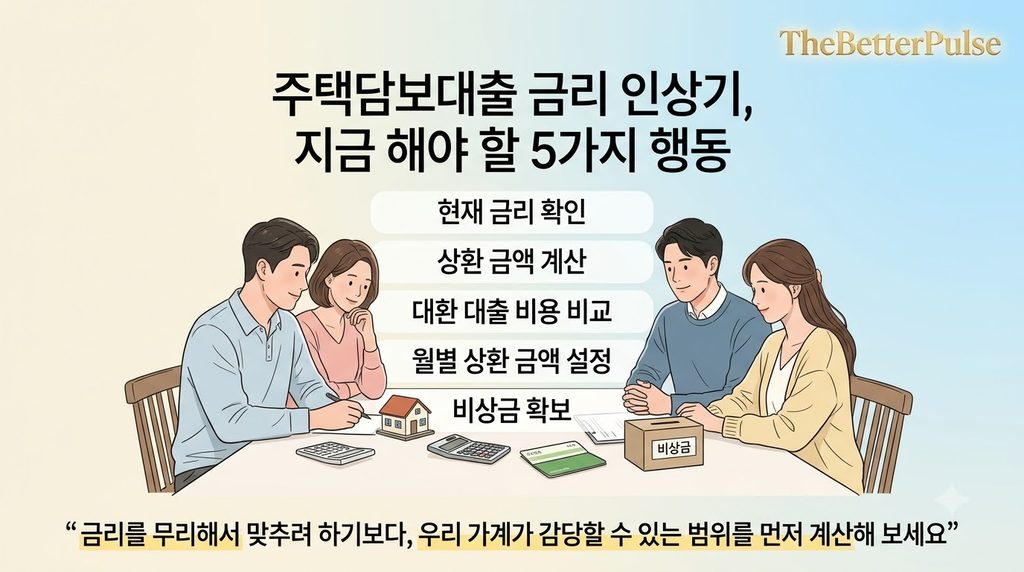 주담대 금리 8% 시대에 우리가 실제로 해야 할 일