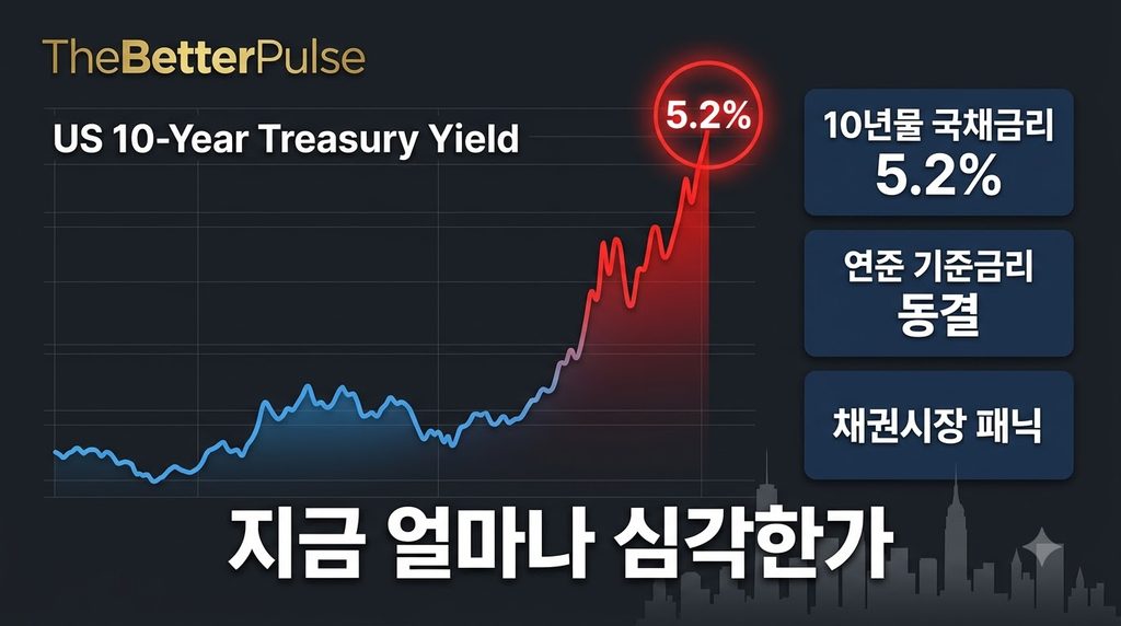 미국 국채금리 위기를 보여주는 10년물 금리 차트