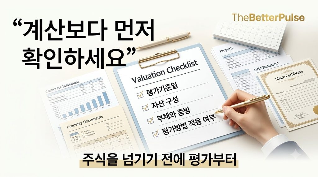 비상장주식 순자산가치 계산보다 먼저 확인하세요