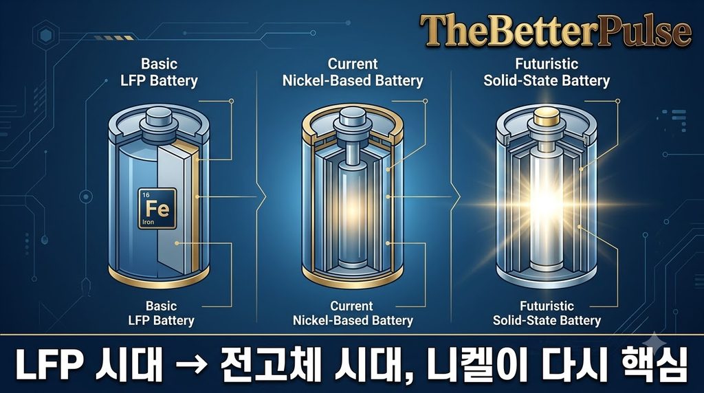  LFP vs 하이니켈 vs 전고체 배터리 비교
