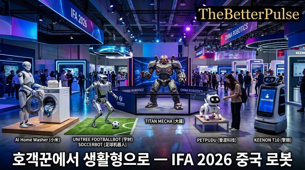IFA 2026 중국 로봇 기술 5가지 유형