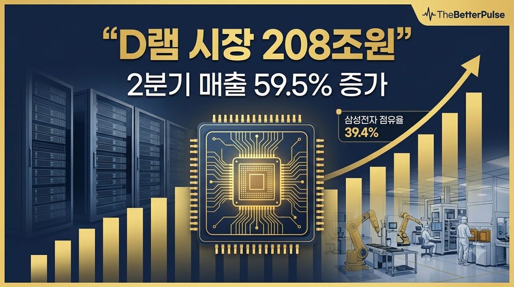 삼전닉스 하락에 D램 시장 208조원 증가
