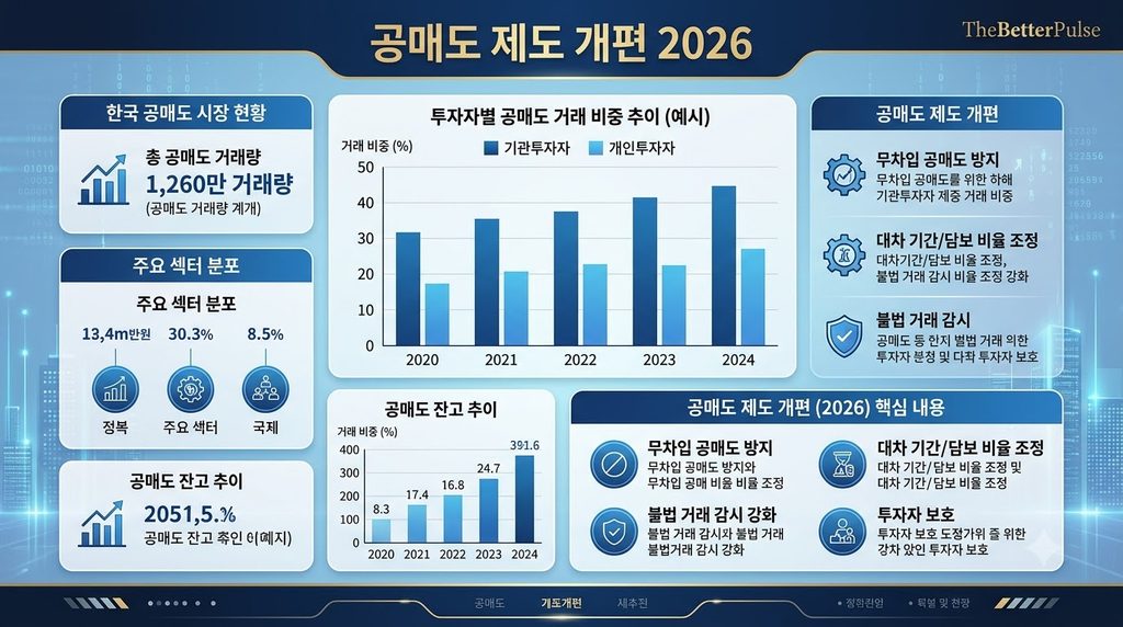 공매도 제도 개편 2026 한국 증시 현황