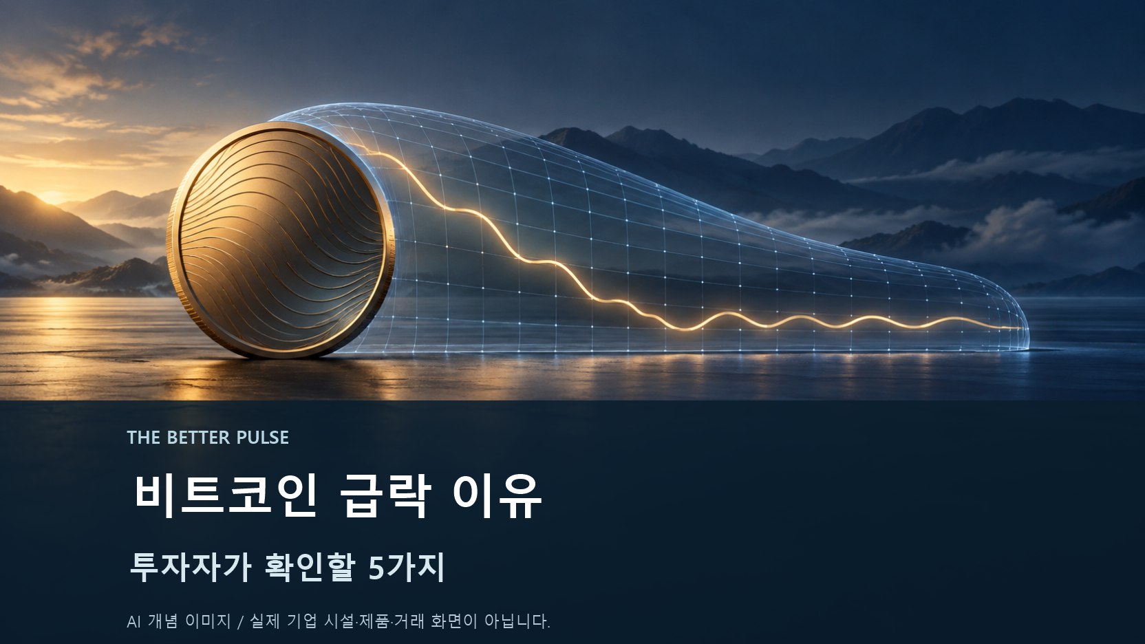 비트코인 급락 이유｜투자자가 확인할 5가지