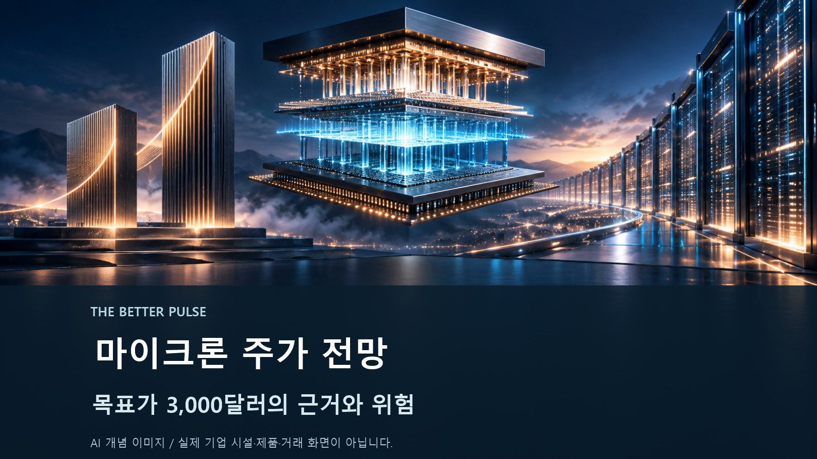 마이크론 주가 전망｜목표가 3000달러의 근거와 위험